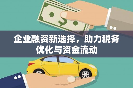 上林企业融资新选择，助力税务优化与资金流动