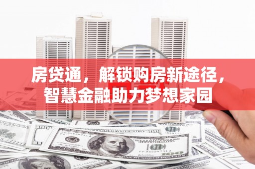 上林房贷通，解锁购房新途径，智慧金融助力梦想家园