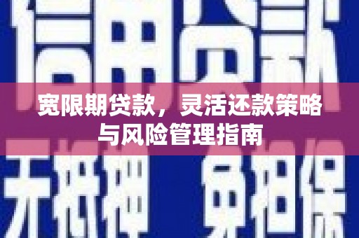上林宽限期贷款，灵活还款策略与风险管理指南