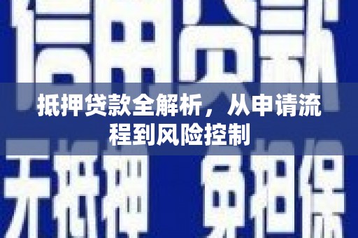 上林抵押贷款全解析，从申请流程到风险控制