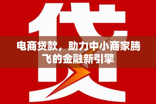 上林电商贷款，助力中小商家腾飞的金融新引擎