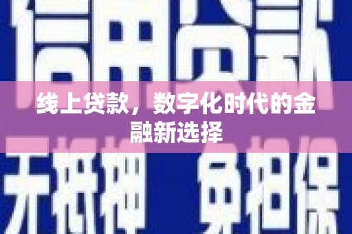 上林线上贷款，数字化时代的金融新选择