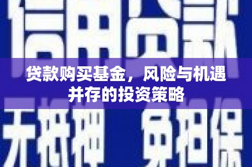 上林贷款购买基金，风险与机遇并存的投资策略