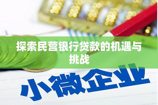 上林探索民营银行贷款的机遇与挑战