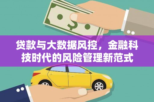 上林贷款与大数据风控，金融科技时代的风险管理新范式