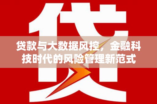上林贷款与大数据风控，金融科技时代的风险管理新范式