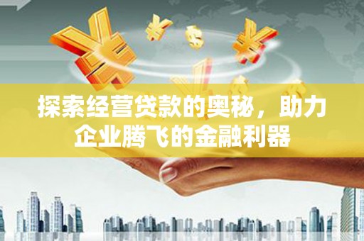 上林探索经营贷款的奥秘，助力企业腾飞的金融利器