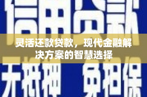上林灵活还款贷款，现代金融解决方案的智慧选择