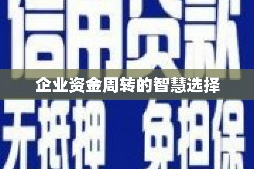 上林企业资金周转的智慧选择