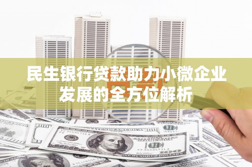 上林民生银行贷款助力小微企业发展的全方位解析