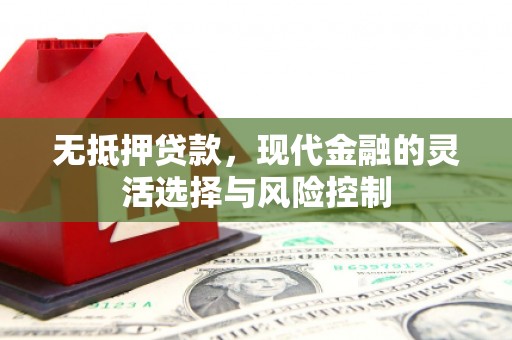 上林无抵押贷款，现代金融的灵活选择与风险控制