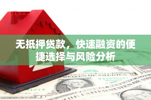 上林无抵押贷款，快速融资的便捷选择与风险分析
