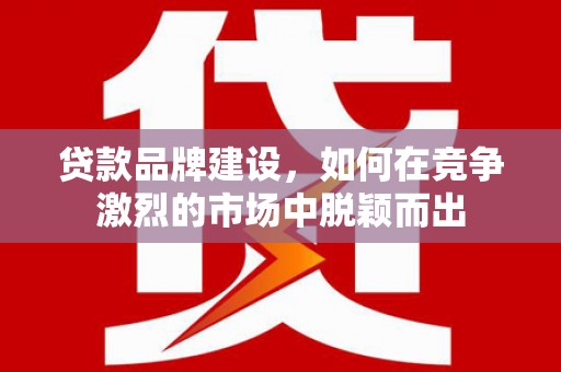 上林贷款品牌建设，如何在竞争激烈的市场中脱颖而出