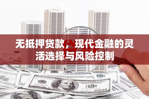 上林无抵押贷款，现代金融的灵活选择与风险控制