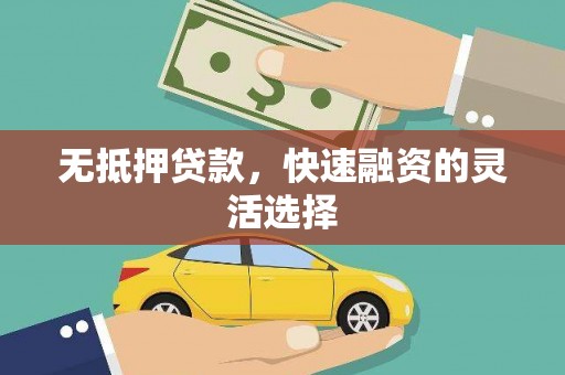 上林无抵押贷款，快速融资的灵活选择