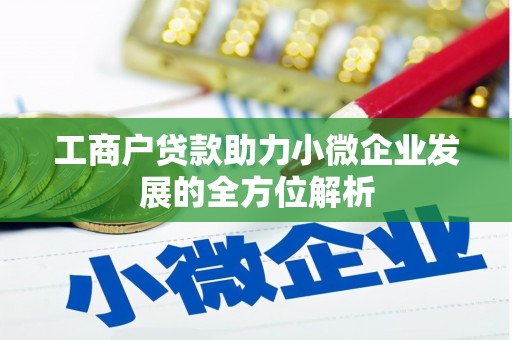 上林工商户贷款助力小微企业发展的全方位解析