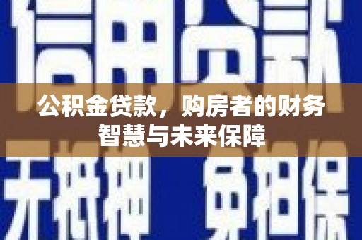 上林公积金贷款，购房者的财务智慧与未来保障