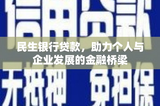 上林民生银行贷款，助力个人与企业发展的金融桥梁
