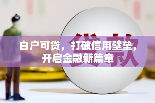 上林白户可贷，打破信用壁垒，开启金融新篇章