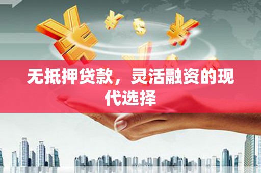 上林无抵押贷款，灵活融资的现代选择