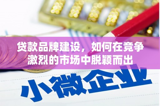 上林贷款品牌建设，如何在竞争激烈的市场中脱颖而出