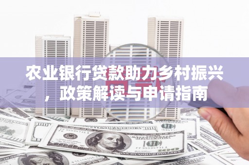 上林农业银行贷款助力乡村振兴，政策解读与申请指南