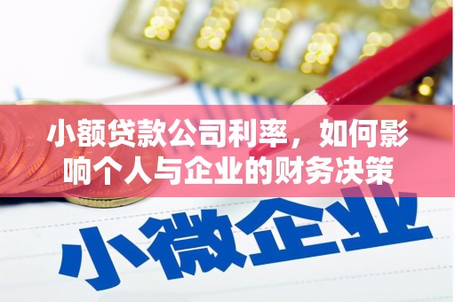 上林小额贷款公司利率，如何影响个人与企业的财务决策