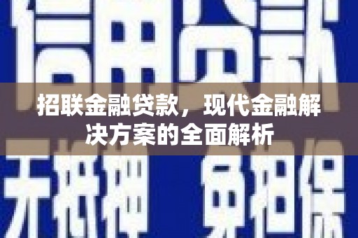 上林招联金融贷款，现代金融解决方案的全面解析