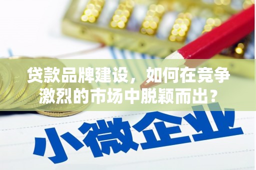 上林贷款品牌建设，如何在竞争激烈的市场中脱颖而出？