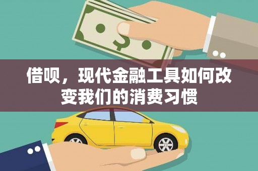 上林借呗，现代金融工具如何改变我们的消费习惯