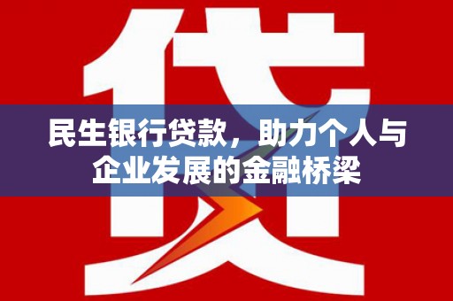 上林民生银行贷款，助力个人与企业发展的金融桥梁