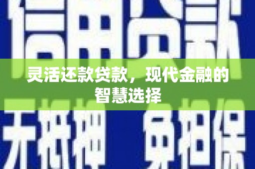 上林灵活还款贷款，现代金融的智慧选择
