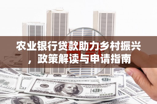 上林农业银行贷款助力乡村振兴，政策解读与申请指南