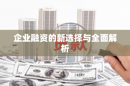 上林企业融资的新选择与全面解析